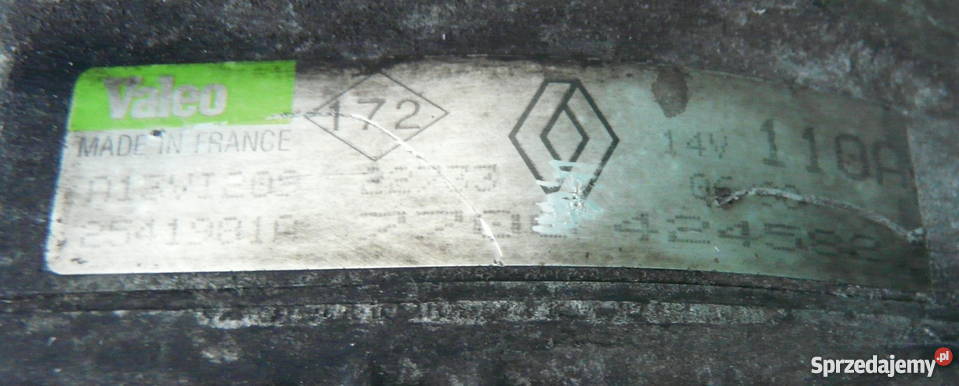 ALTERNATOR REANULT SCENIC 20 BENZYNA osobowe Układ elektryczny Krosno