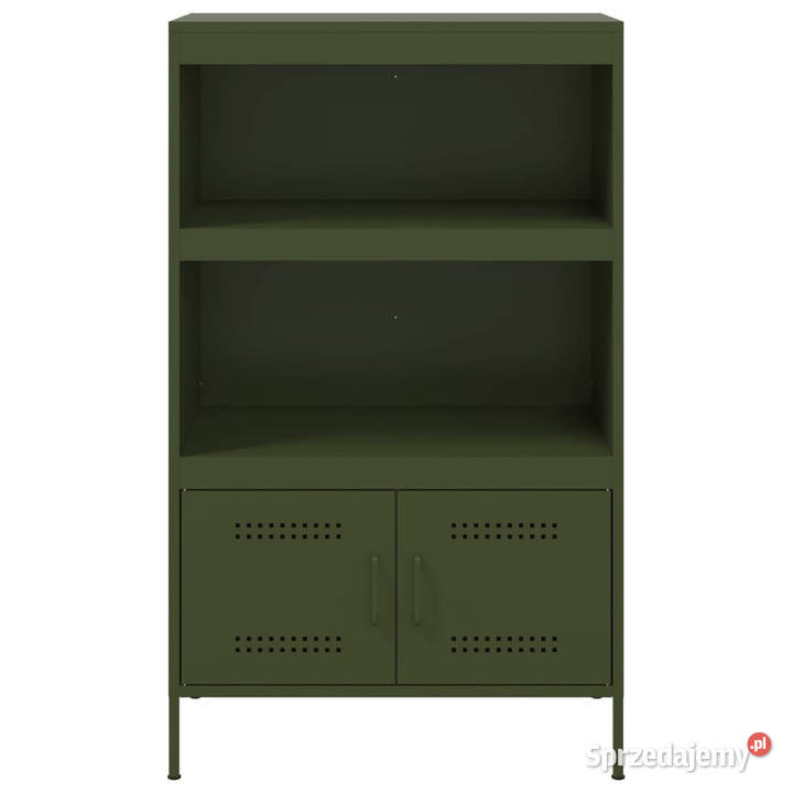Szafka oliwkowa 68x39x113 stal WM842974 Pozostałe Szafki Warszawa sprzedam