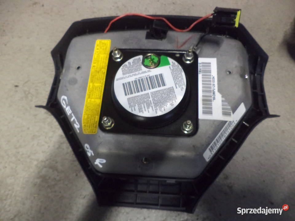 HYUNDAI GETZ 2003 PODUSZKA KIEROWCY AIR BAG PASY Wyposażenie wnętrza Turek