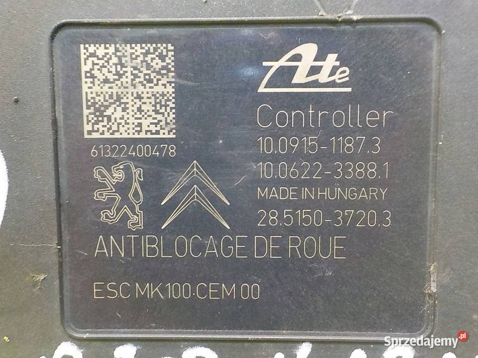 PEUGEOT 208 I 13r HB 5D pompa ABS 9806891880 Suków