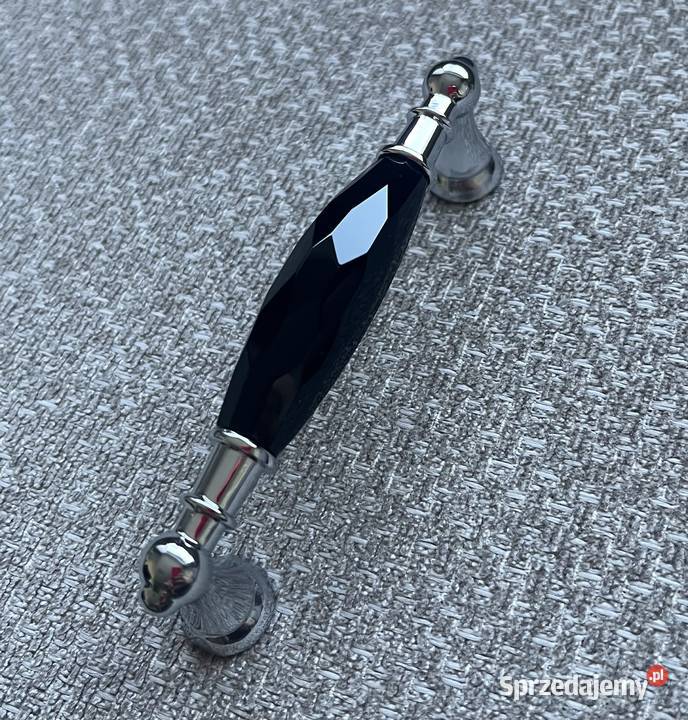 Uchwyt meblowy glamour kryształowy czarny z Warszawa sprzedam