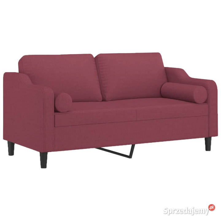 2osobowa sofa z poduszkami winna czerwień 140 Warszawa