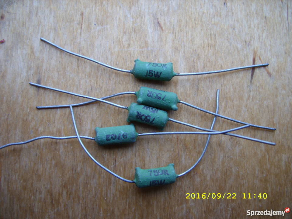 Rezystory RDCO 5W w 1 zl 5 nowe Wołów