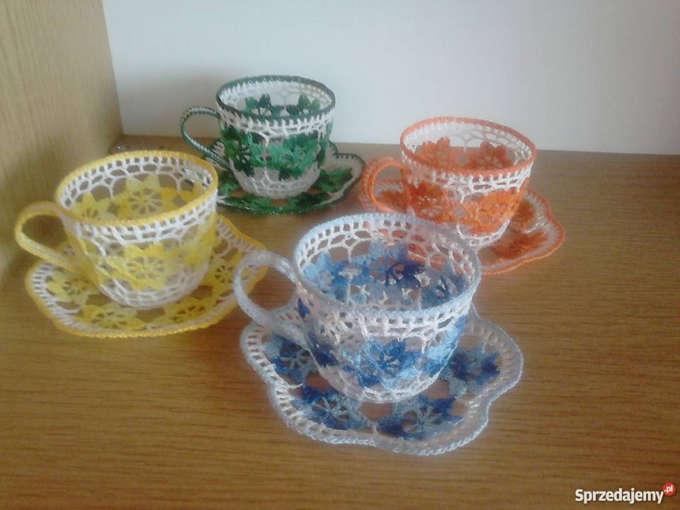 Szydełkowe filiżanki Dom i Ogród Syców