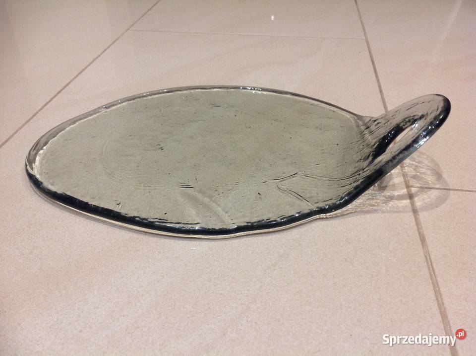 Talerz Szklany Do Serwowania Deska Vintage Nowa Sól