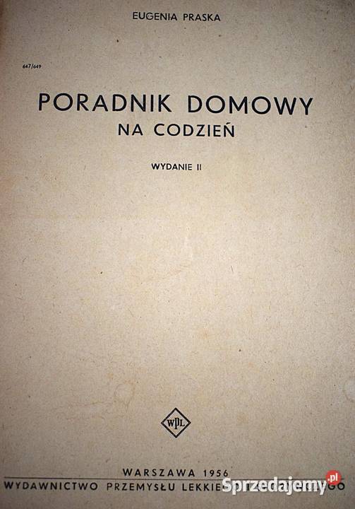 Poradnik domowy na co dzień Eugenia Praska 1956 Chełmno