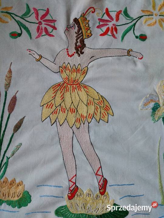 Makatka haftowana rękodzieło PRL Częstochowa sprzedam