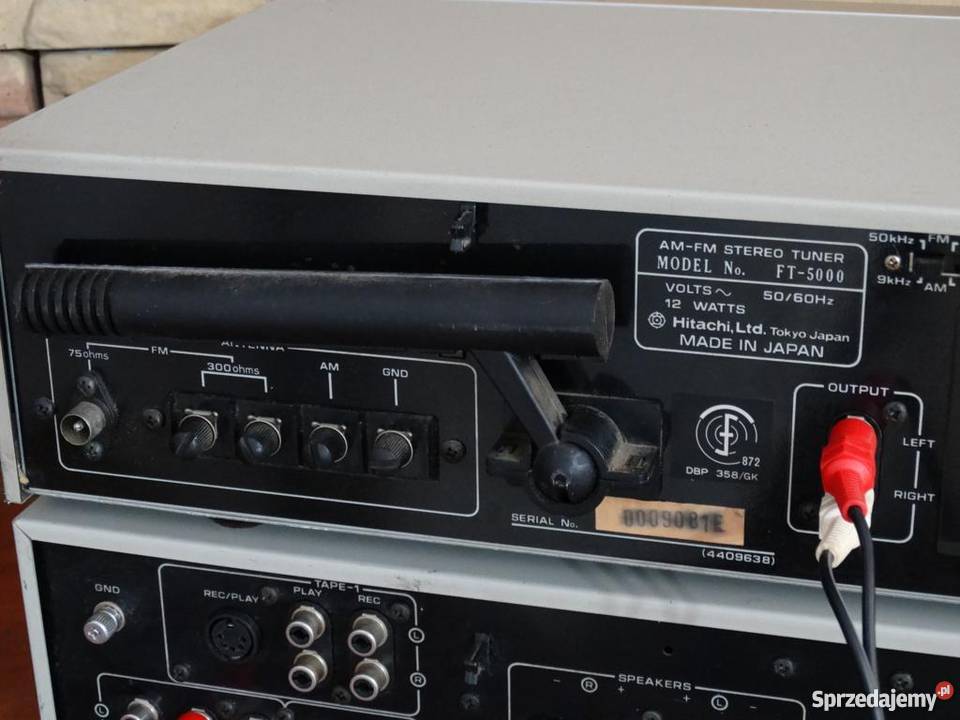 Wzmacniacz i tuner Hitachi HA4500 i FT5000 podkarpackie Jasło