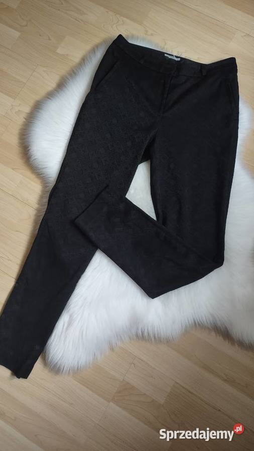 Klasyczne czarne spodnie z bawełny ML HM H&M Olkusz
