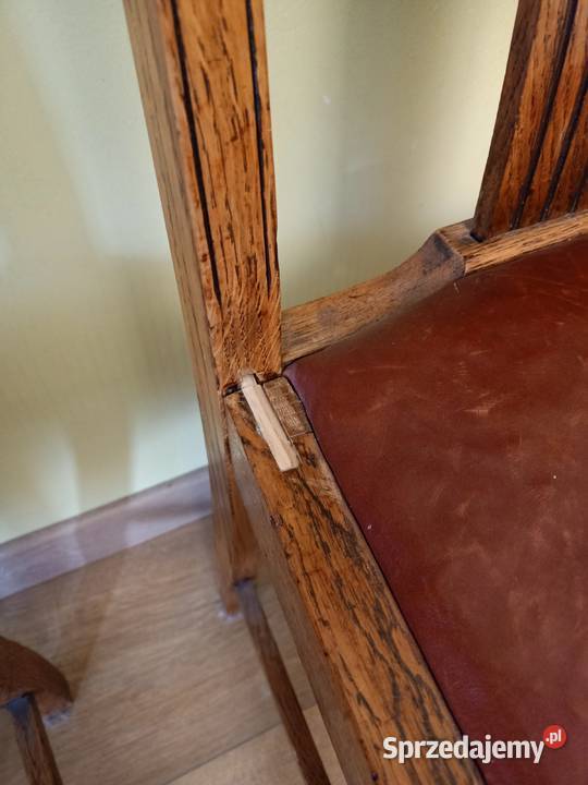 4 krzesła dębowe z 1907 roku Murowaniec