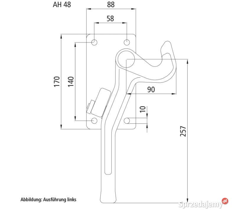 Zamknięcie H 115 S surowe prawe Przysieka Polska