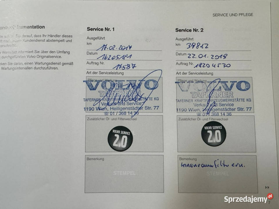 Volvo V60 Cross Country Pisemna Gwarancja 12 czujnik zmierzchu Konin