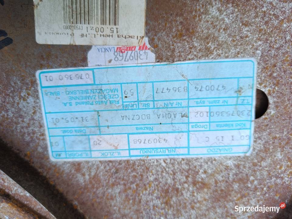 Słupek wewnętrzny słupek prawy fiat 126p Siepraw sprzedam