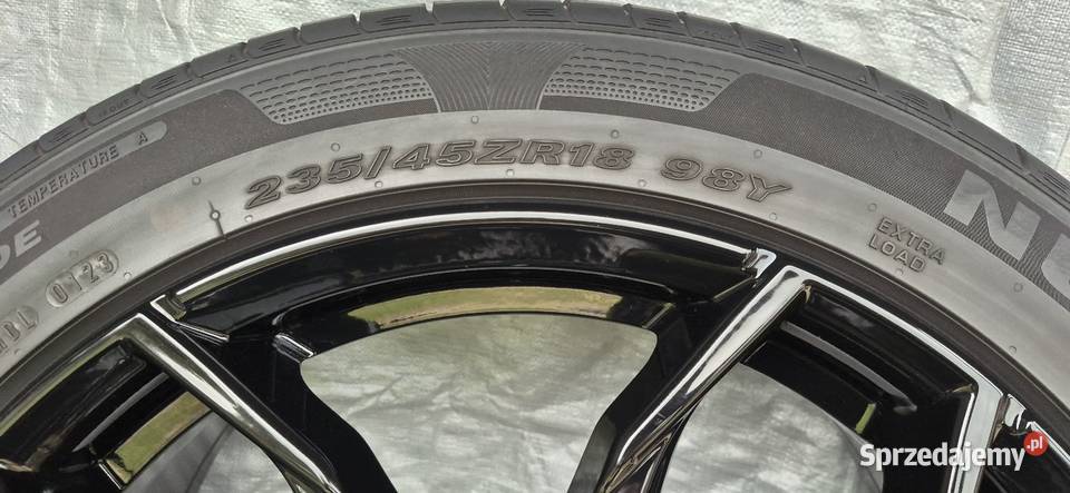 Komplet kół felgi aluminiowe opony letnie 5x108 wielkopolskie Kopanki