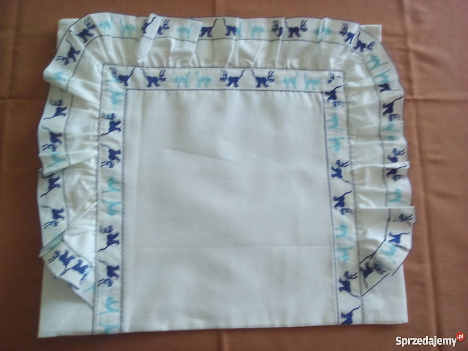 Ozdobne poszewki na jaśki powłoczki z falbankami Częstochowa sprzedam