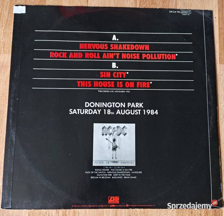 ACDC Nervous Shakedown 12 Maxi UK VG płyta winylowa Kraków