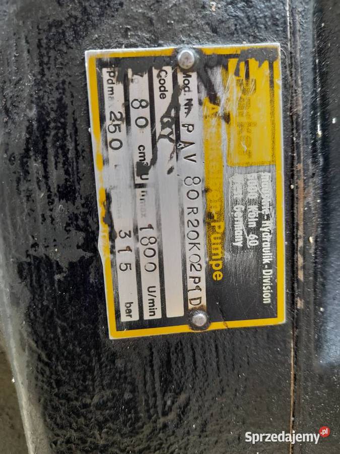 Pompa hydrauliczna Parker PAV80 z silnikiem Działdowo