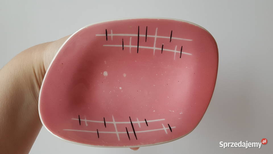 Popielniczka Ćmielów Pikasiak porcelana PRL Dąbrowa Górnicza