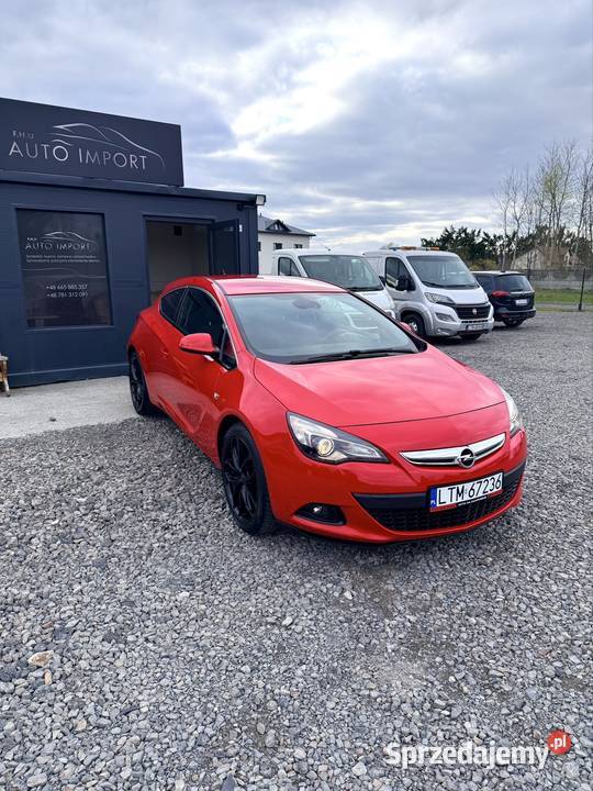 Opel Astra GTC 2014r czerwony lubelskie Tomaszów Lubelski sprzedam
