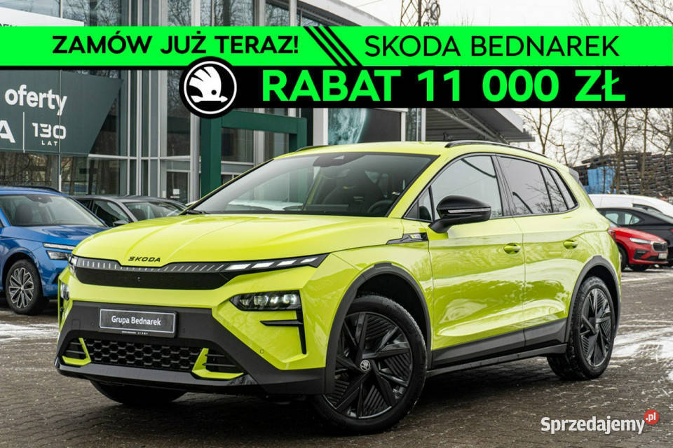 koda ELROQ RS 84 kWh 340 4x4 Nowa elektryczna ASR (kontrola trakcji) Łódź