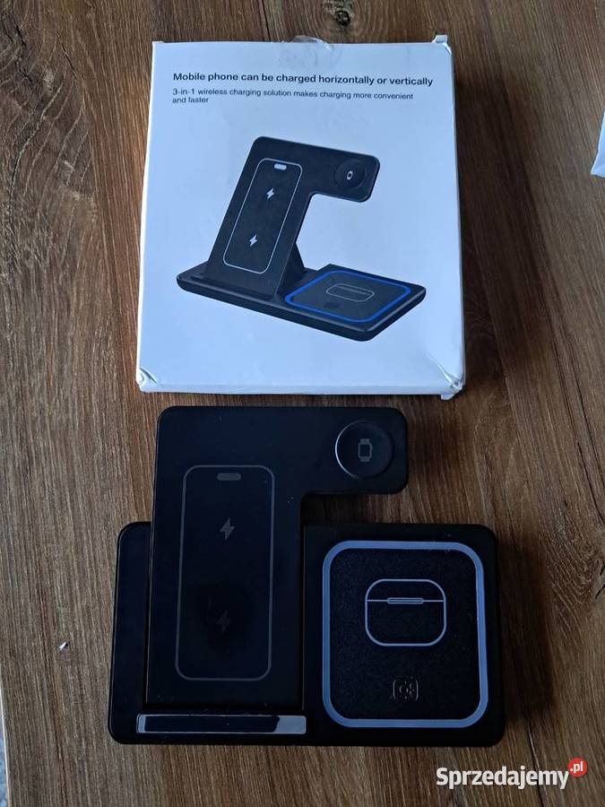 nowa ładowarka indukcyjna 3w1 uszkodzone