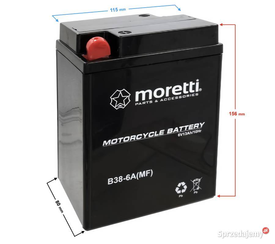 Akumulator Motocyklowy 6V B386A 13Ah 130A L Częstochowa sprzedam