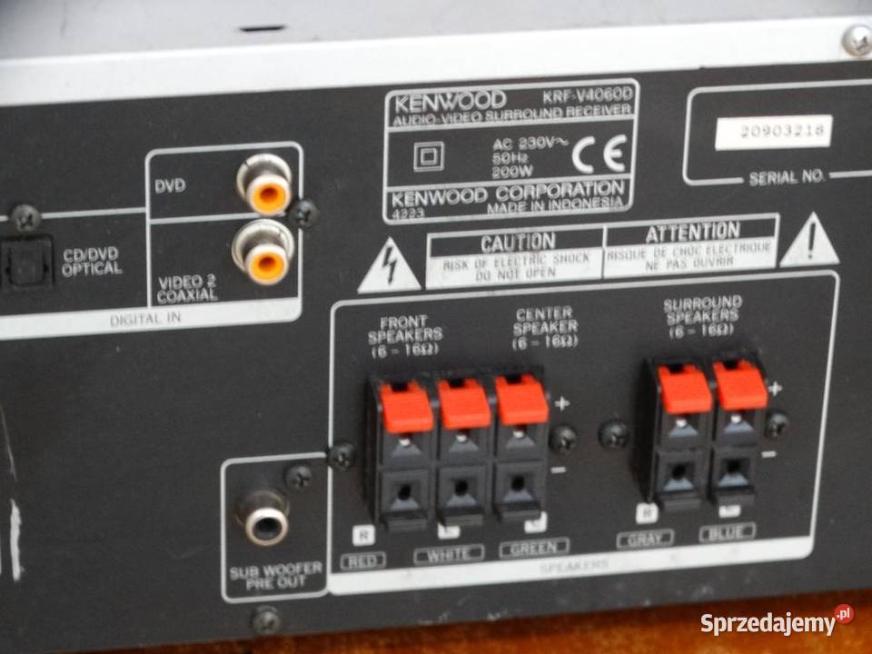 Amplituner Kenwood KRFV4060D RDS mocny WYSYŁKA