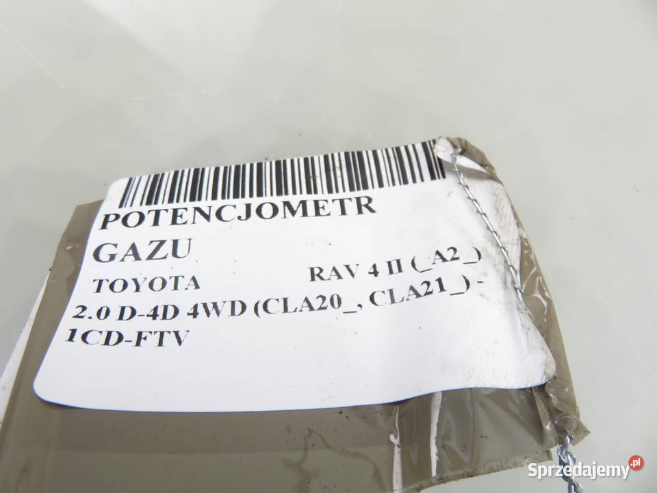 POTENCJOMETR GAZU TOYOTA RAV 4 II 20 D4D