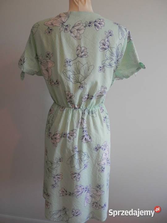 Sukienka Bawełniana Kwiaty Kopertowy Dekolt Vero Moda Łomża sprzedam