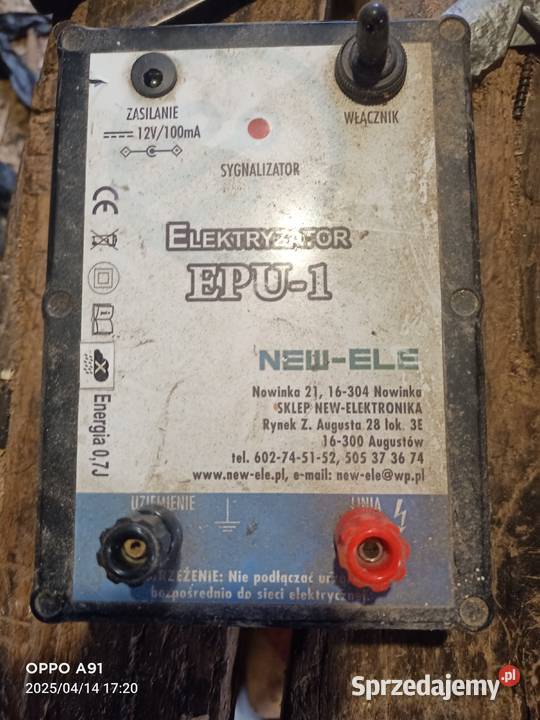 Sprzedam elektryzator pastuch Szypliszki