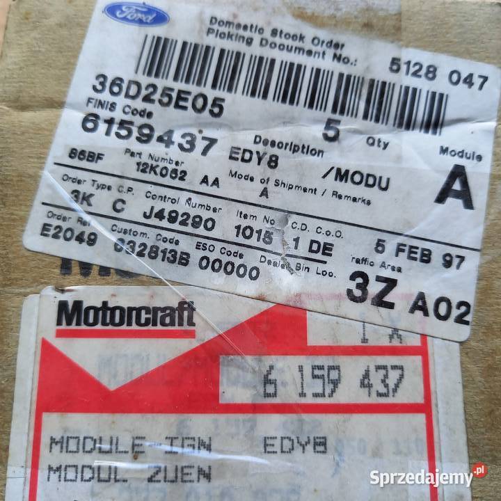 615943786BF12K062AA EDY 8 Moduł zapłonu osobowe Kraków