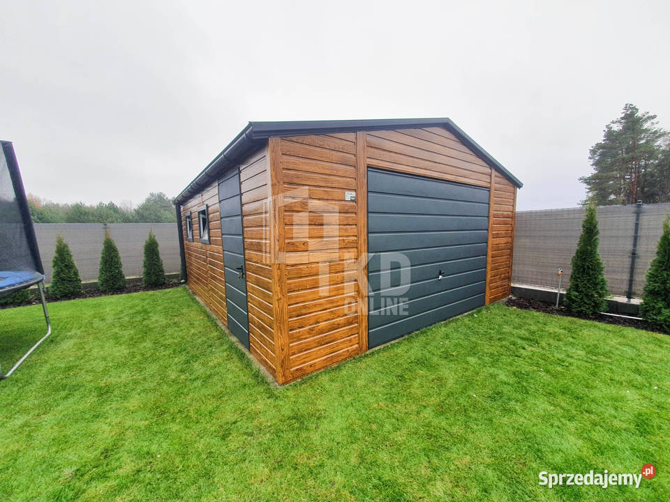 Garaż Blaszany 5x5 Brama drzwi 2x okno rynny Zakopane