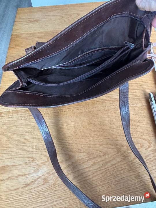 Skórzana torebka damska f Cholewiński używana lubuskie sprzedam
