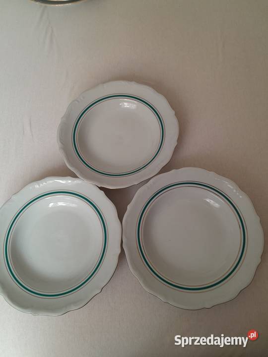 Talerze głębokie nowe porcelana Polska Warszawa sprzedam