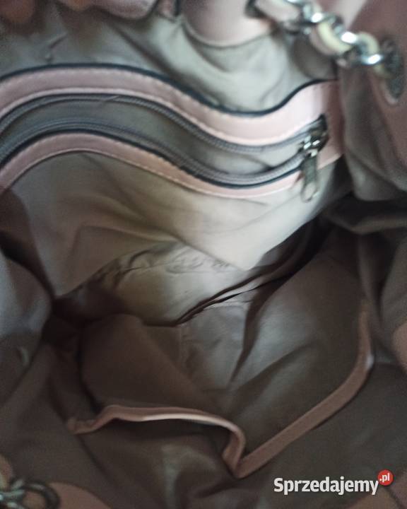 różowy worek na ramię