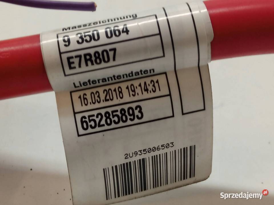 KLEMA PLUS AKUMULATORA 65285893 Bmw Seria 5 VII