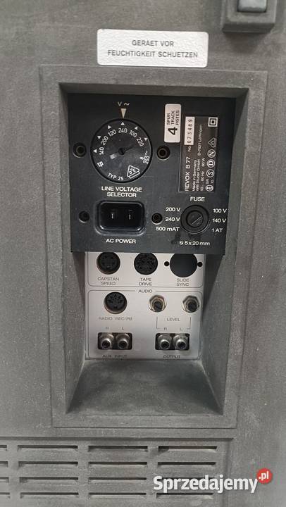 Revox B 77 magnetofon szpulowy wielkopolskie Poznań