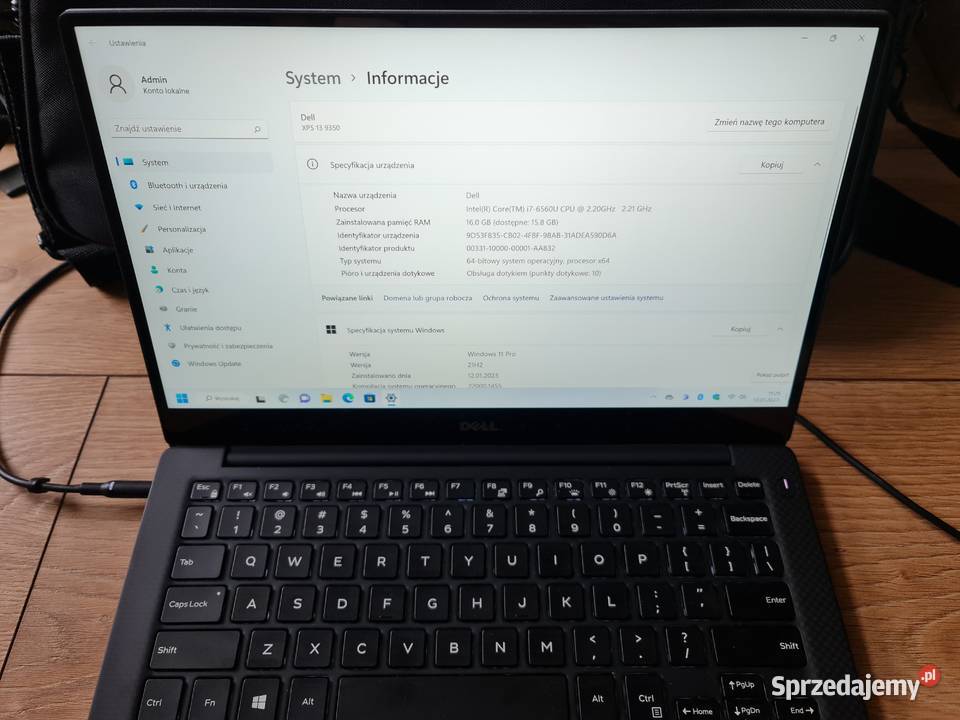Dell XPS 9350 i76560U QHD 16GB RAM 512GB SSD sprzedam