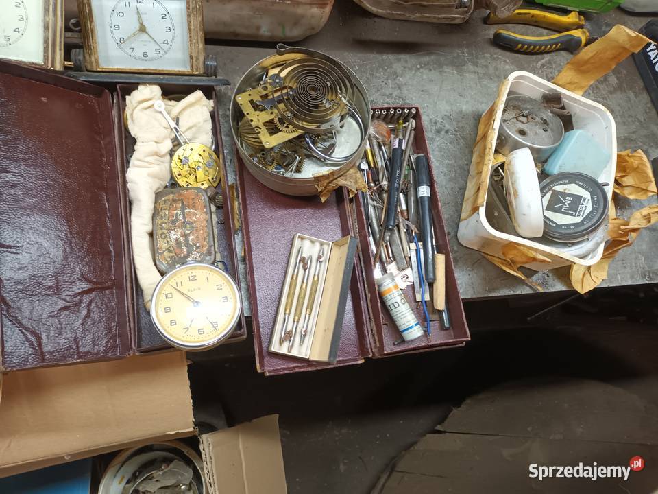 Stare zegarki narzędzia Antyki mazowieckie Płock