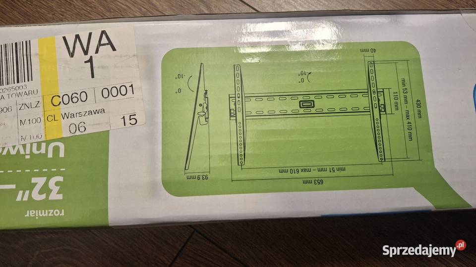 Uniwersalny uchwyt ścienny do tv