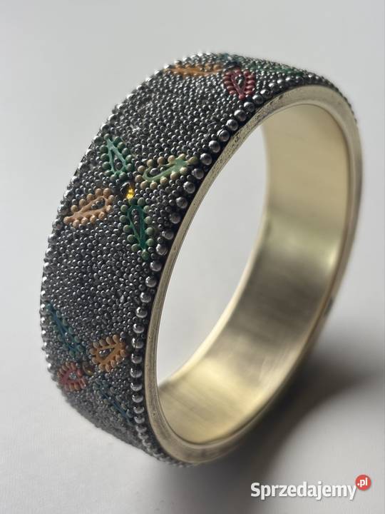 Bransoletka mosiądz z koralikami kujawsko-pomorskie Bydgoszcz sprzedam