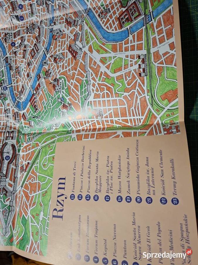 Rzym miasto kościołów mapa miasta Mapy i przewodniki Kraków