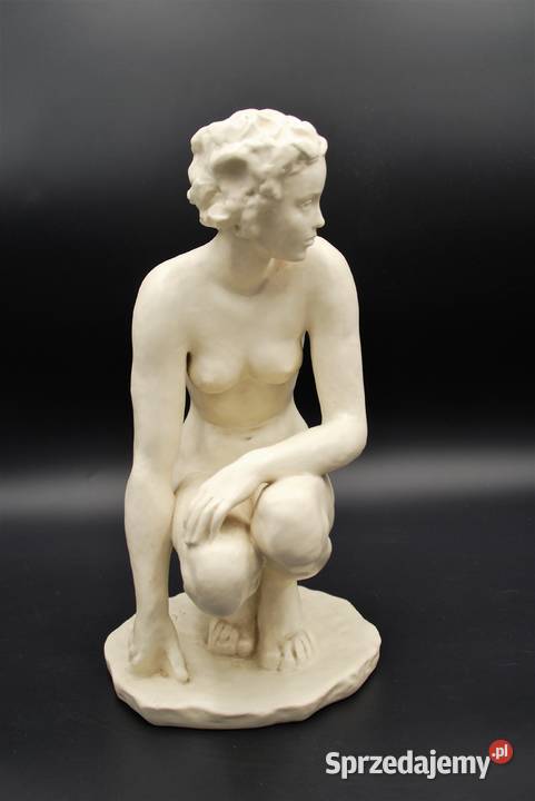 Rosenthal figura Kucająca proj Fritz Klimsch Poznań