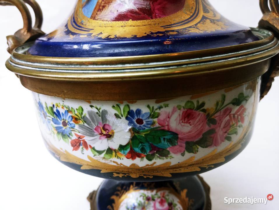 Sevres Amfora Portret Ludwik XVI Unikat 18 wiek Nowa Sól