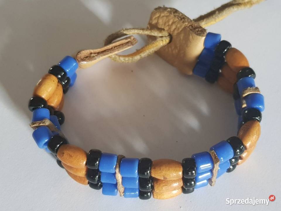 Maroko bransoletka egzotyczna z drewna skórzana Kielce sprzedam