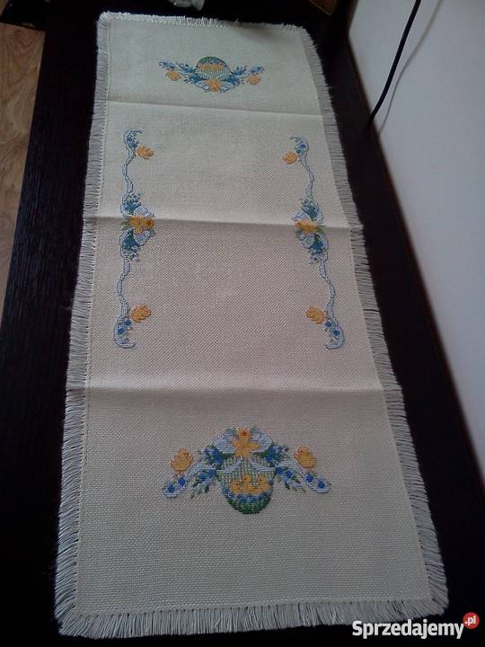 Bieżnik Wielkanocny Tkaniny Wiśniowa