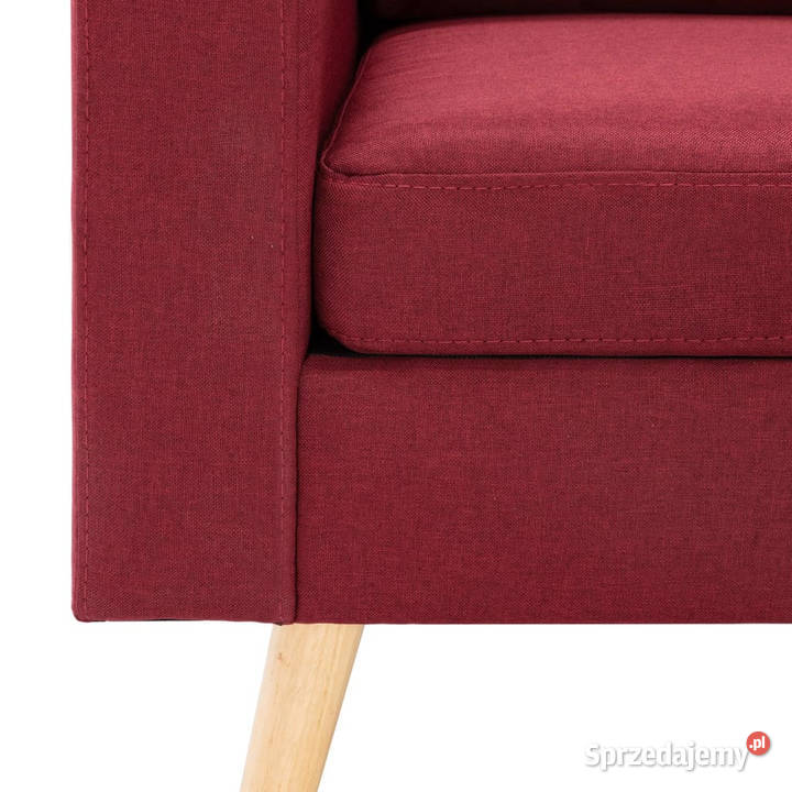 3osobowa sofa z podnóżkiem winna czerwień Warszawa sprzedam
