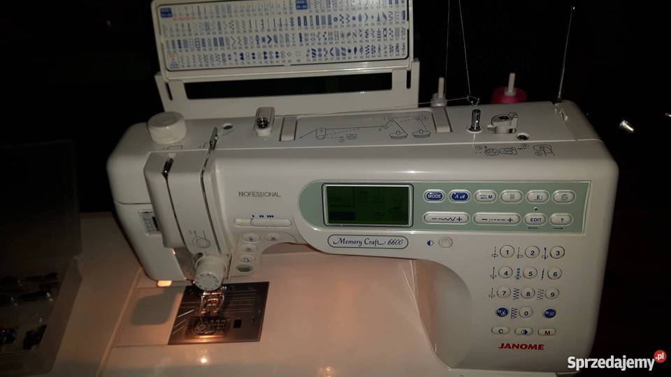 Maszyna do szycia JANOME Memory Craft 6600 stół Konin sprzedam