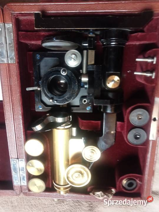 Mikroskop Leitz Wetzlar etui stara Leica 1913r mazowieckie Grójec