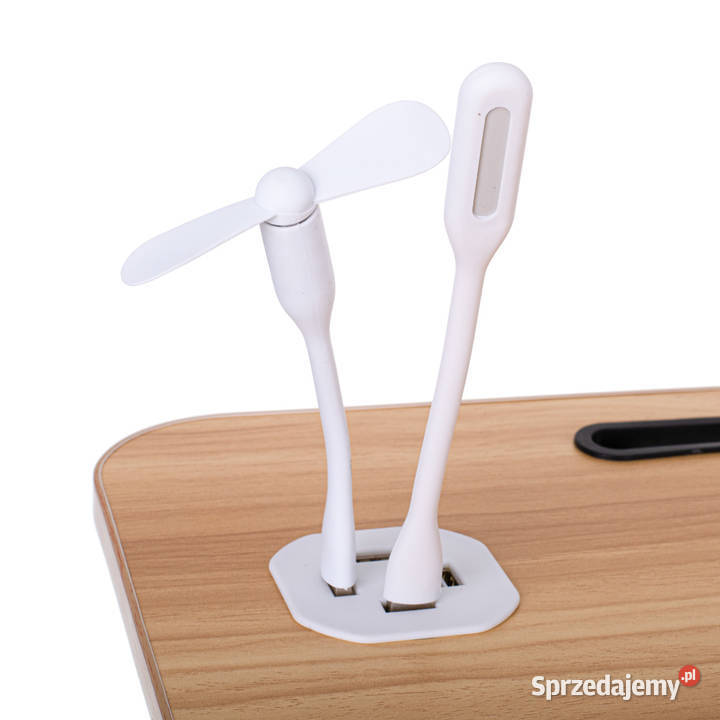 Stolik pod laptopa z wejściem USB
